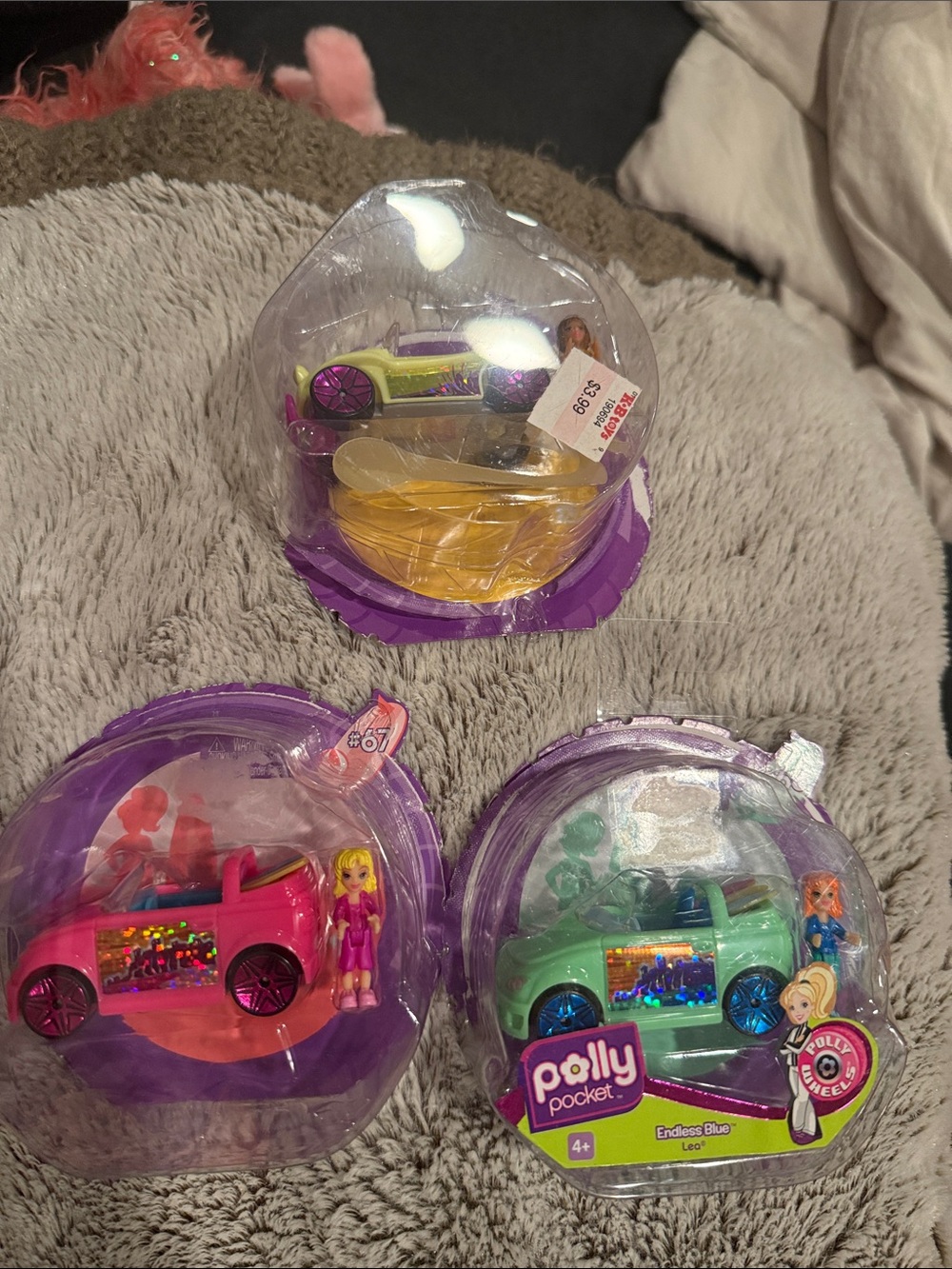 Mattel Polly Pocket Polly Wheels lot of 3